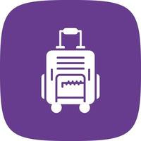 Travel Bag Creative Icon Design vector