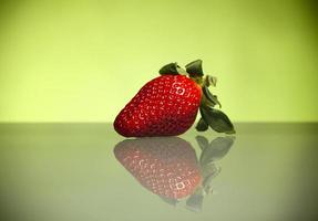 Isolated fresh strawberry photo