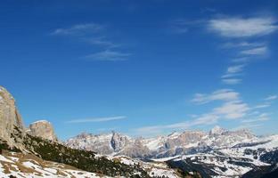 snow mountains and the sky photo