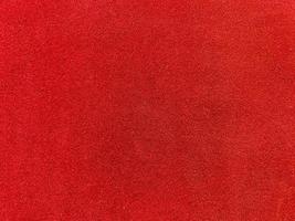 Red velvet fabric texture used as background. Empty red fabric background of soft and smooth textile material. There is space for text. photo