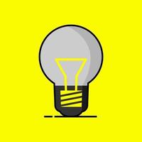 Light bulb icon vector design in doodle style