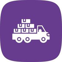 Mover Truck Creative Icon Design vector