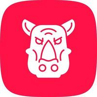 Rhinoceros Creative Icon Design vector