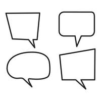 Speech bubble vector design with lines