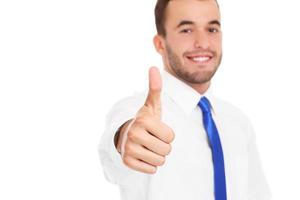 Businessman showing ok sign photo