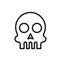 Skull vector design with lines
