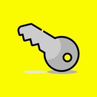 Lock icon vector design in doodle style