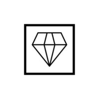 diseño de vector de icono de diamante