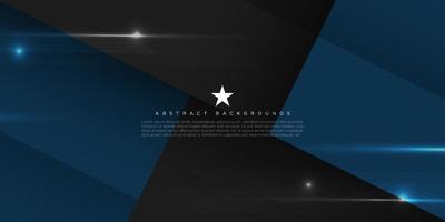 Abstract blue background with black space overlap layer background for text and message artwork design. Eps10 vector