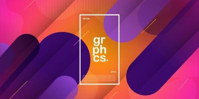 abstract colorful pink orange gradient illustration background with 3d look rectangle purple simple pattern. dynamic design and luxury.Eps10 vector