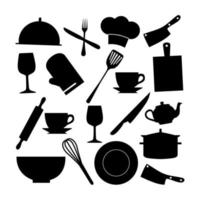 Cookware silhouette vector design