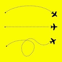 diseño de vector de icono de avión en estilo de fideos