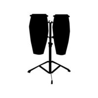 diseño de vector de silueta de tambor de percusión