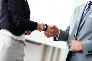 Business people shaking hands photo