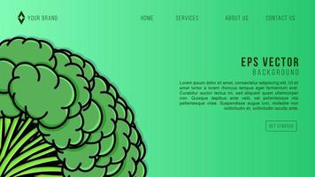 Vegetable Green Web Design Abstract Background EPS 10 Vector For Website, Landing Page, Home Page, Web Page