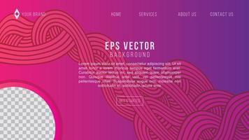 Purple Gradient Wave Lines Web Design Abstract Background EPS 10 Vector For Website, Landing Page, Home Page, Web Page