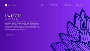 Blue Gradient Doodle Line Waves Web Design Abstract Background EPS Vector For Website, Landing Page, Home Page, Web Page