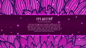 Purple Doodles elements background with fluid gradient. Dynamic shapes composition vector