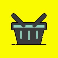 Grocery cart icon vector design