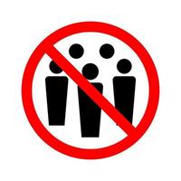 Icon vector design for not crowding