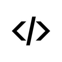 Programming language coding sign vector design
