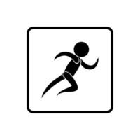 diseño de vector de icono de pista de atletismo