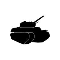 Steel tank silhouette vector design