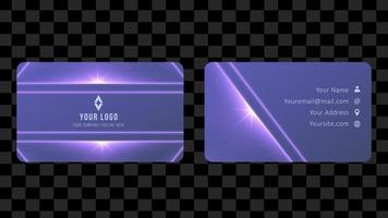 Blue Set Name Card and Business Card Template Design Abstract Background EPS 10 Vector