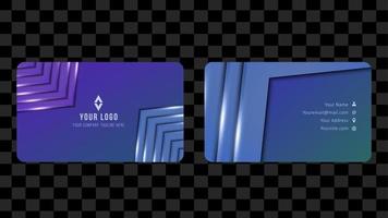 Blue Set Name Card and Business Card Template Design Abstract Background EPS 10 Vector