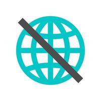 No internet network icon vector design