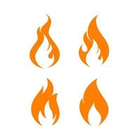 diseño de vector de icono de fuego