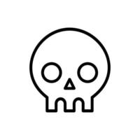 Skull vector design with lines