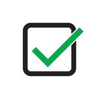 Correct checklist vector design