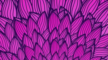 Patrón transparente de degradado púrpura geométrico vectorial con fondo floral de rayas que se cruzan. vector lunar violeta y rosa textura transparente con fondo de flores abstractas con gráfico dibujado a mano