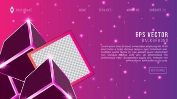 Pink Purple Gradient Sky Space Web Design Template Abstract Background EPS 10 Vector For Website Layout, Landing Page, Home Page, Web Page Back Ground