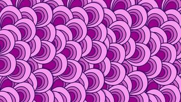 Patrón transparente de degradado púrpura geométrico vectorial con fondo floral de rayas que se cruzan. vector lunar violeta y rosa textura transparente con fondo de flores abstractas con gráfico dibujado a mano