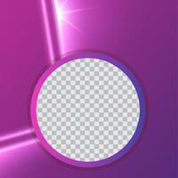 púrpura brillante efecto brillante diseño de plantilla de redes sociales fondo abstracto eps 10 vector