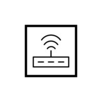 diseño de vector de icono de transmisor de señal wifi