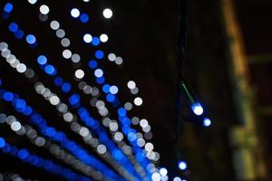 Fairy lights bokeh photo