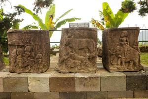 sukuh temple or candi sukuh, reliefs at sukuh temple.Ancient erotic Candi Sukuh-Hindu Temple on central Java, Indonesia. the temple is Javanese Hindu temple located mount lawu photo