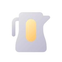 Electric kettle pixel perfect flat gradient two-color ui icon. Appliance for boiling water. Simple filled pictogram. GUI, UX design for mobile application. Vector isolated RGB illustration