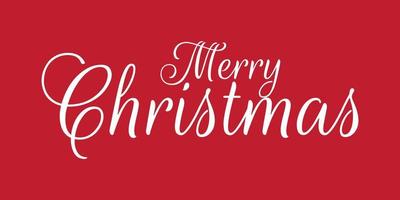 Merry Christmas hand lettering calligraphy vector