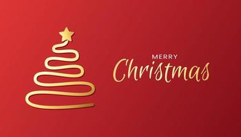 Merry Christmas golden hand lettering calligraphy vector