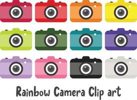 Rainbow Camera Clip art vector