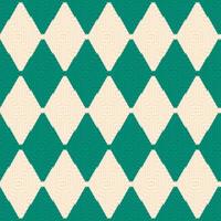 Abstract graphic Argyle seamless patterns. Green and cream color geometric line fabric for creating beautiful interiors or clothing. Fashion industry. Vintage retro modern style. Vector illustration