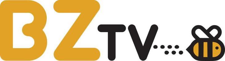 logotipo de bz tv para canal infantil vector