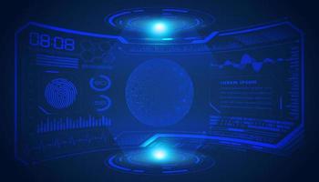 Modern HUD Technology Screen Background vector