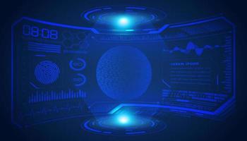 Modern HUD Technology Screen Background vector