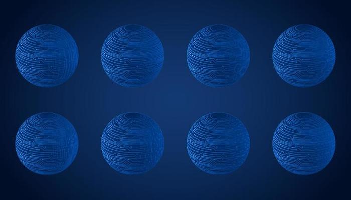 Modern Technology Globe set