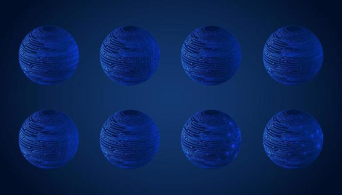 Modern Technology Globe set